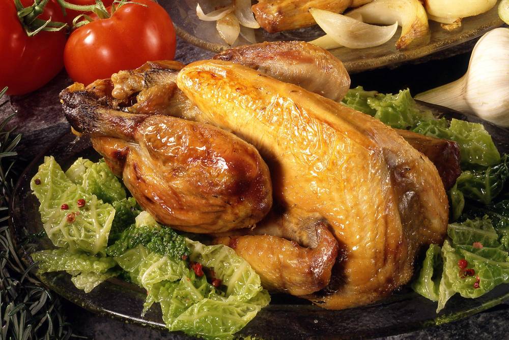 Pintade chaponée à Moncoutant-sur-Sèvre